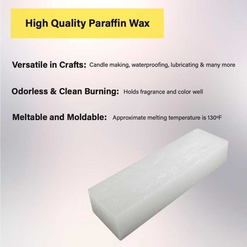 Beesworks Paraffin Wax - 2.2 lbs Refined General Purpose Paraffin Wax - Pure Wax for DIY Candle Making, Canning, Waterproofing, Metal Preservation and More - Image 4